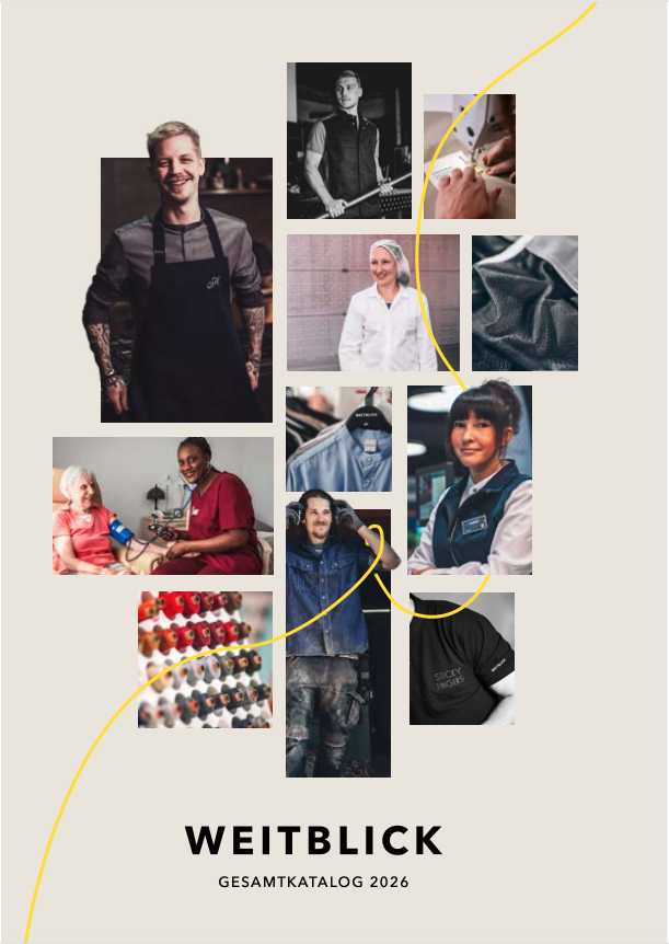 Weitblick Gesamtkatalog von 2026 Entdecken Sie funktionale Workwear und moderne Styles für jede Branche – durchdacht, hochwertig und langlebig.