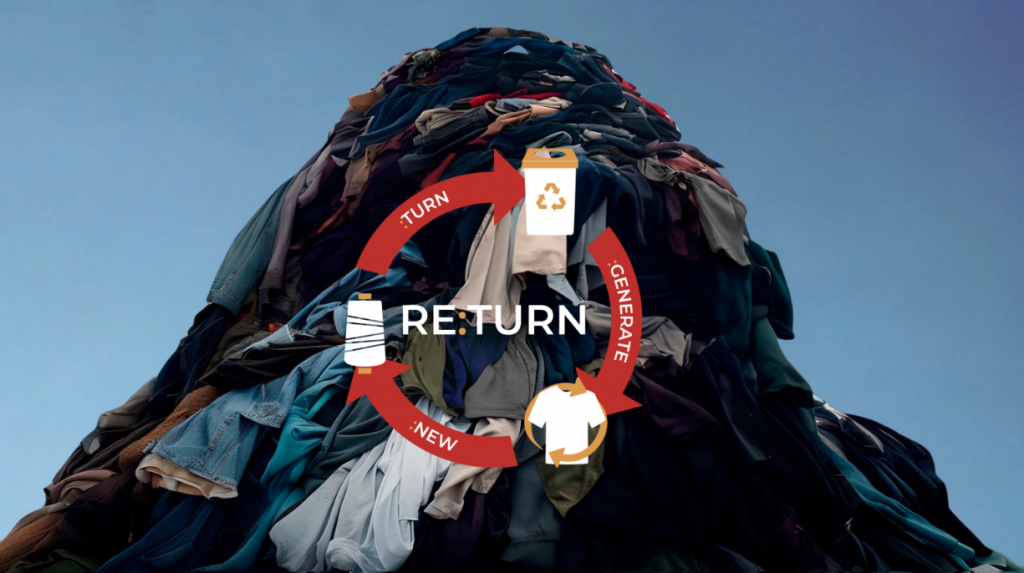 Ausgediente Berufsbekleidung vor dem Recycling